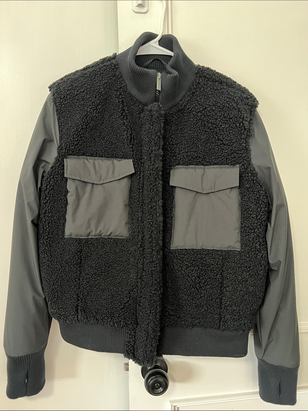 UpWest Black Jacket with White Label